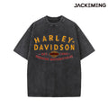 Oversized Vintage Biker Streetwear Print Tshirt USA Stock Wholesale Y2K Casual Tee