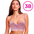 Bra with Breathable Straps and Full Cup with Push up - 38cm