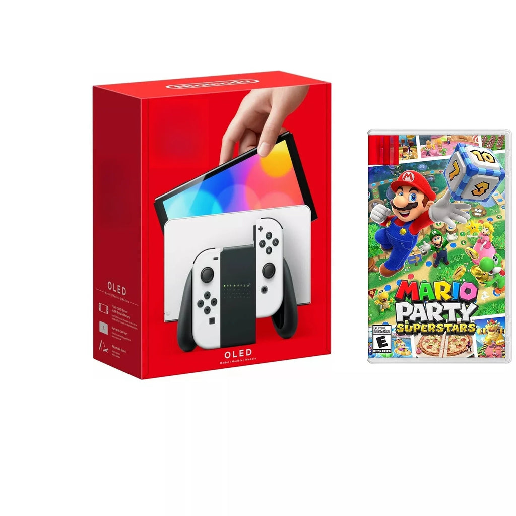 New Game  OLED 32GB Console with Neon Blue and 12 Month International Warranty