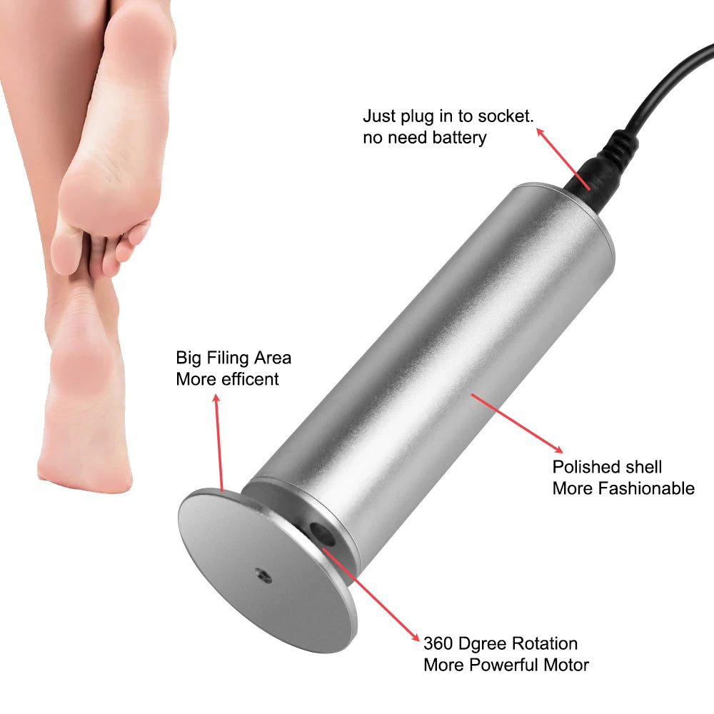 Adjustable Speed Foot Sander Pedicure Tool Dead Skin Scrubber Electric Foot Callus Remover