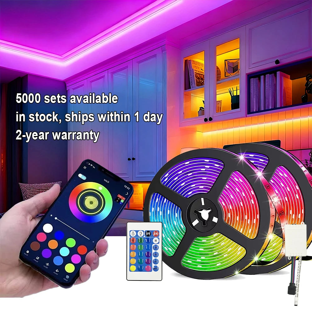 12V IR Control Indoor Decoration 5m 10m Waterproof SMD 5050 LED Strip Lights