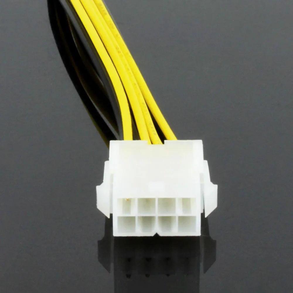 OULLX 8 Pin to 8 Pin ATX EPS Male to Female CPU Power Extension PSU Mainboard Power Extension Adapter Cable