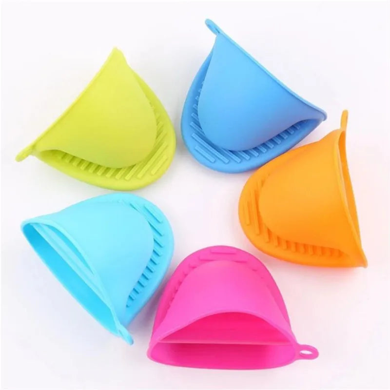 1pc Thicken Baking Silicone Oven Mitts Microwave Oven Glove Heat Insulation Anti-slip Grips Bowl Pot Clips Kitchen Gadgets