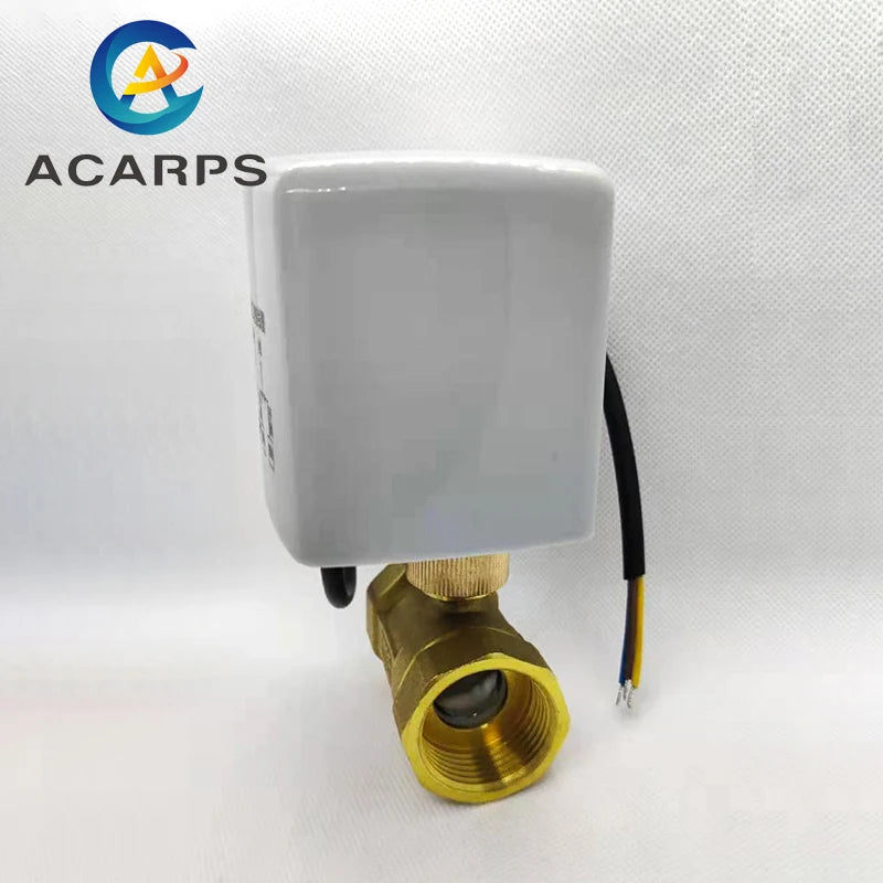 3/4" Brass Electric Ball Valve Three-Wire Two-Control Two-Way For Air-Conditioning Floor Heating And Water Heating Control 220V
