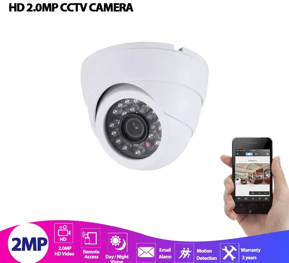 White CCTV AHD Dome Camera 5MP HD Oudoor Indoor Home BNC Security Analog Camera XMEYE 2MP 1080P DVR Video Surveillance Cam H.265