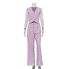 Wholesale Supplier OEM Manufacturer Hot Sale Vest And Pants Co Ord Cotton Women's Sets Summer Two Piece Set Women Clothing