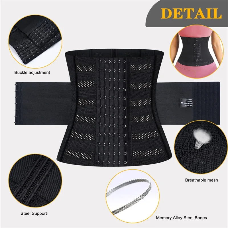 Custom Full Body Women Girdle Slim Shaping Tummy Control Belt Shaper Waist Trainer Shapewear Waist Trimmer Cincher Corset