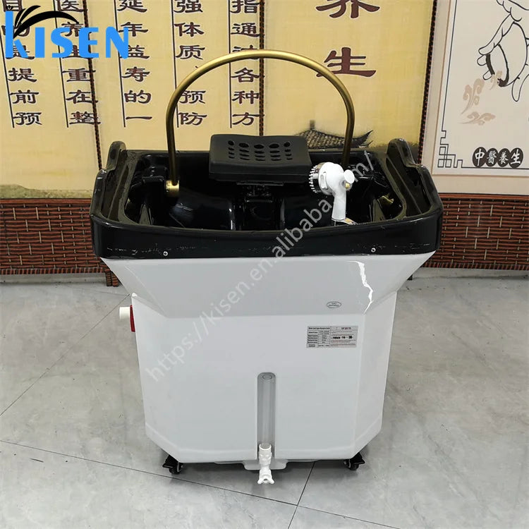 Kisen In-stock Inventory Shampoo Basin Head Spa White Black Customized Voltage logo Plug Fast Delivery
