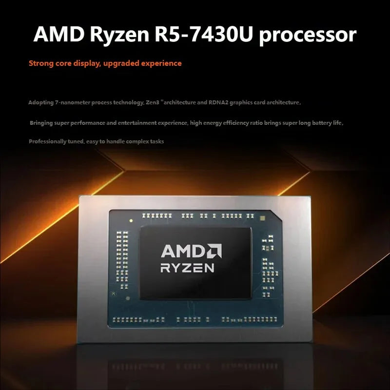 Lenovo A15H AMD Ryzen 5 7430U 6Core 12Thread CPU 16GB DDR4 RAM 512GB SSD Storage 15.6 Inch Display Business Computer Laptop
