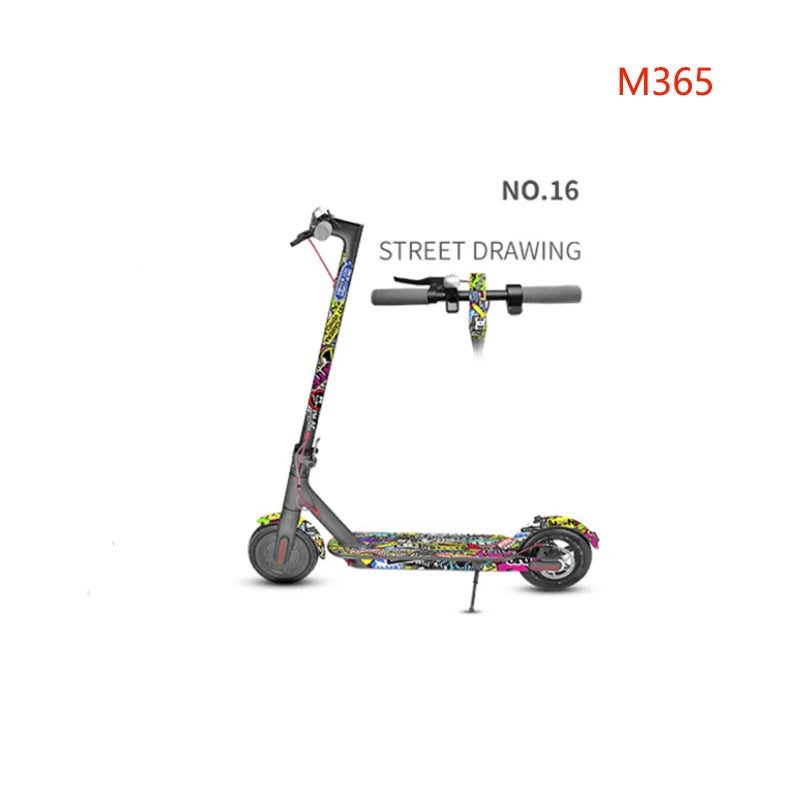 Electric Scooter Full Body PVC Sticker DIY Skateboard Sticker Scooter Pedal Stickers Decal For Xiaomi M365/PRO