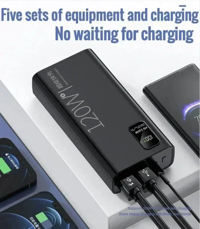 25W Super Fast Charging 30000 MAh Power Bank with 100% Sufficient Capacity for Mobile Power Supply for Various Mobile Phones