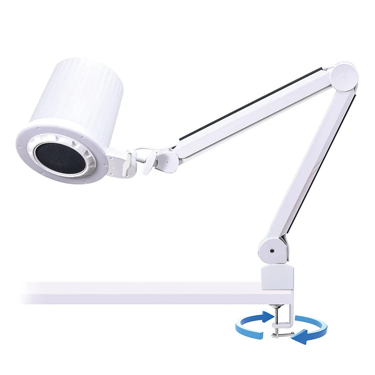 2088 Professional Manicure Vacuum Cleaner Built-in Led Lamp Pedicure Hood Quiet Nail Dust Collector for Manicurist Table