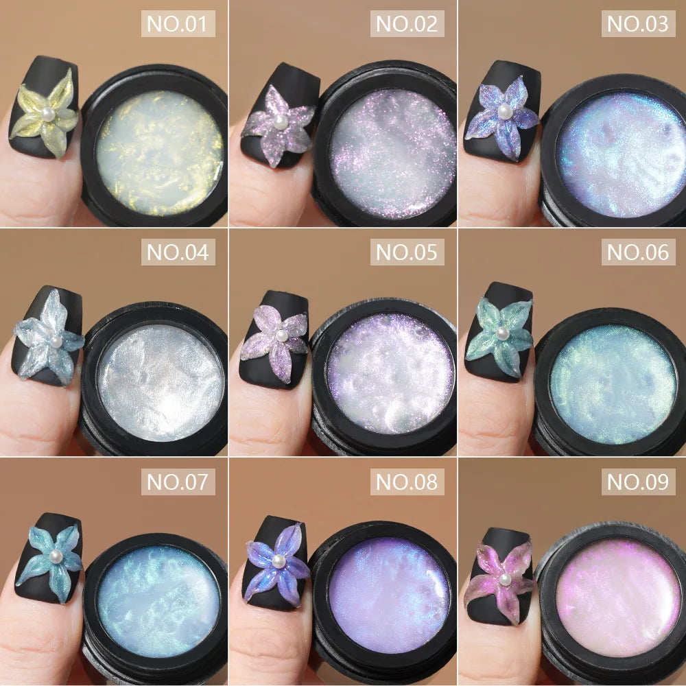 HONEY GIRL Solid Painting Builder Sculpting Gel Nail Factory Apply Nail No Hema Free Aurora Carved Hard Gel Extension Gel