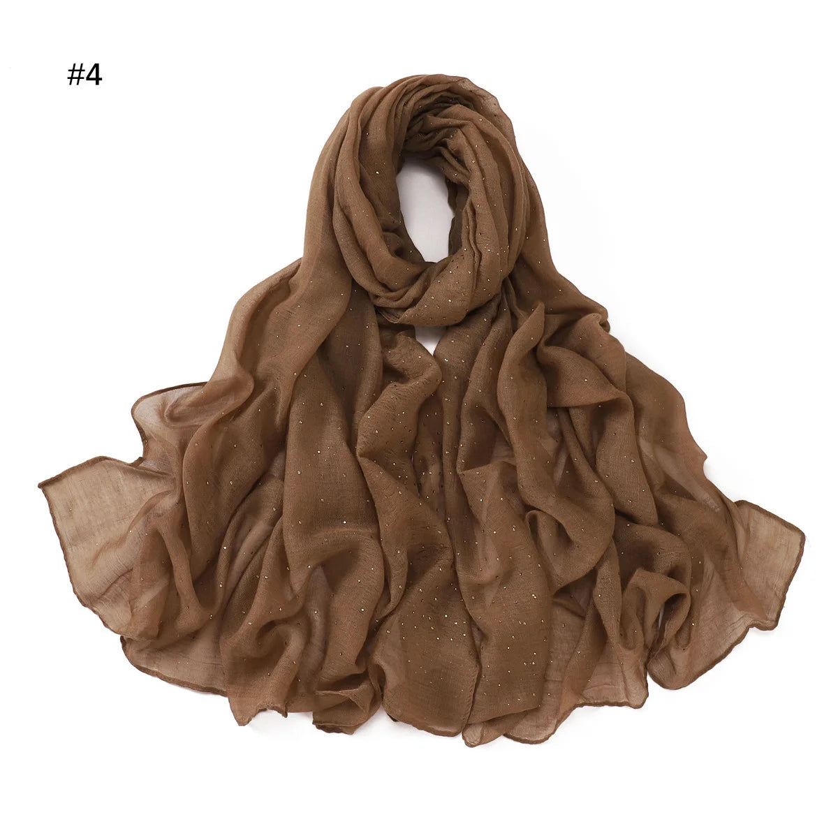Zifeng OME Travel Photo Art Pure Color Full Star Hot Diamond Cotton Linen Monochrome Cape Scarves & Shawls