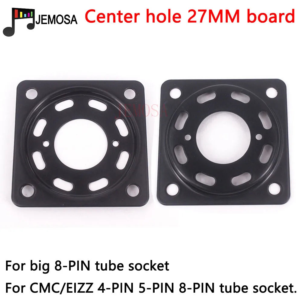 1PC Vacuum Tube Shock Proof Iron Plate Tube Socket Mounting Plate 2A3 300B  KT88 EL34 6V6 KT66 6550 Hifi Audio Tube Amplifier
