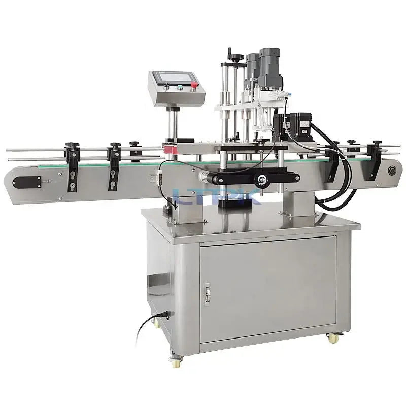 LT-SC440 Automatic Pneumatic Close PET Plastic Water Bottle Screw Plastic Perfume Jar Filling and Capping Sealing Machine