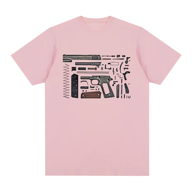 anatomical Cool Pistol Handgun Trust t-shirt Cotton Men T shirt New TEE TSHIRT Womens tops