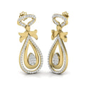High Quality Women's Trendy Designed Natural Diamond Stud Earrings-Third Party Certified Fashion Jewelry for Gift Occasions