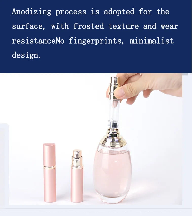 5ml Refillable Mini Perfume Bottle Portable Aluminum Atomizer Refill Perfume Spray Bottle Cosmetic Container for Travel