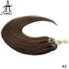Microlink Remy Hair Extensions 12-Inch Straight Micro Ring Loop Micro Bead Real Vietnamese Human Hair