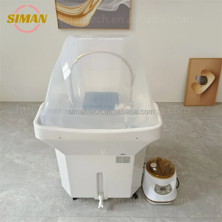 Siman 60L Water Tank for Spa Barber Shop Portable Adjustable Height Washing Hair Bowl Shampoo Basin Sink Popular Salon Furniture
