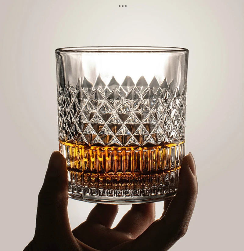 Whiskey Glasses,Scotch Glasses,Old Fashioned Whiskey Glasses/Perfect Gift for Scotch Lovers/Style Glassware for Bourbon/Rum