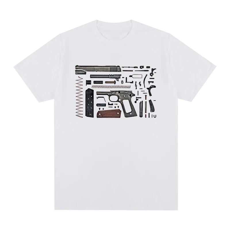 anatomical Cool Pistol Handgun Trust t-shirt Cotton Men T shirt New TEE TSHIRT Womens tops