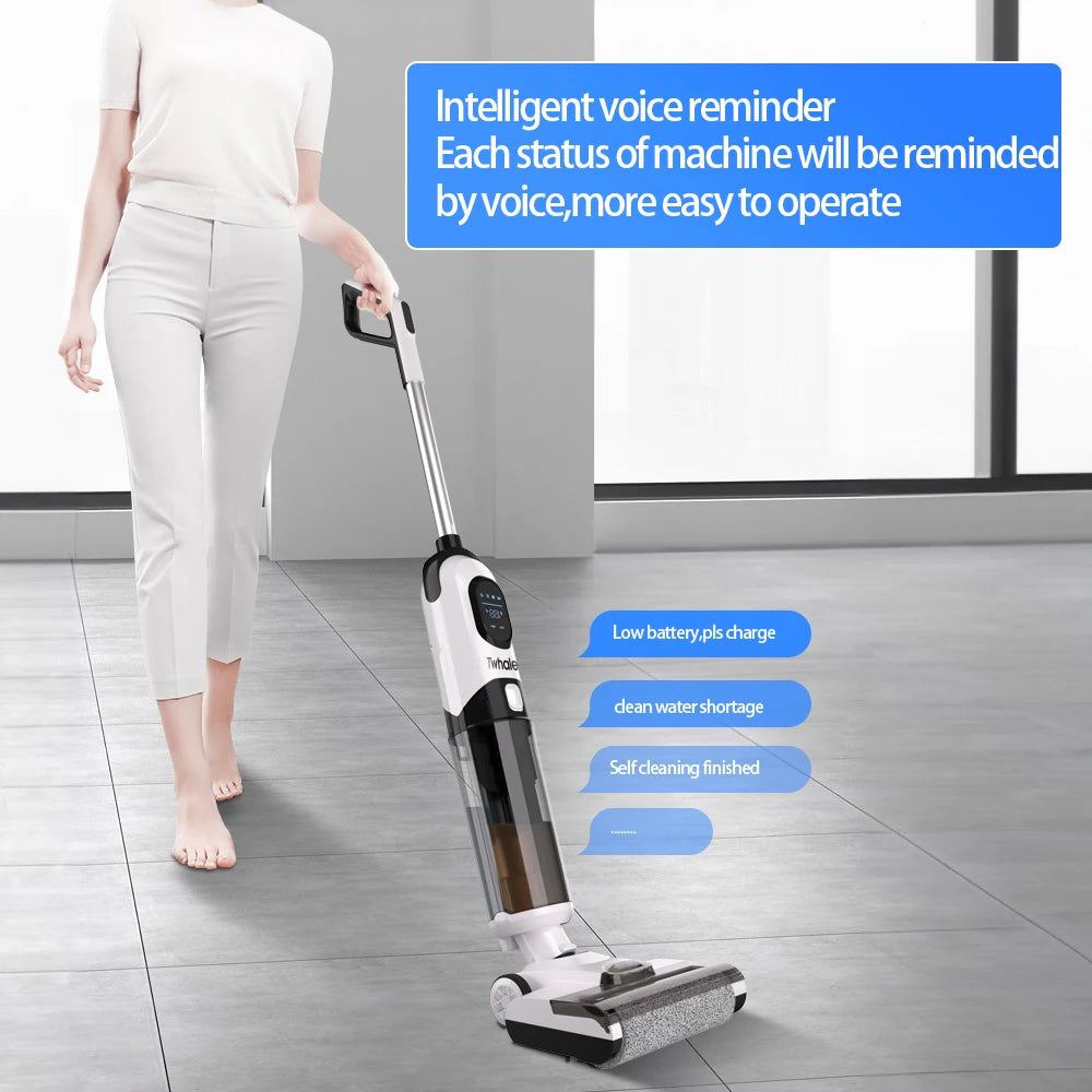 Premium German Cordless Stick Vacuum 4-in-1 Multi-Tool Kit Wet/Dry Bagless Cyclone HEPA Filtration Lightweight Hotel Whole-House