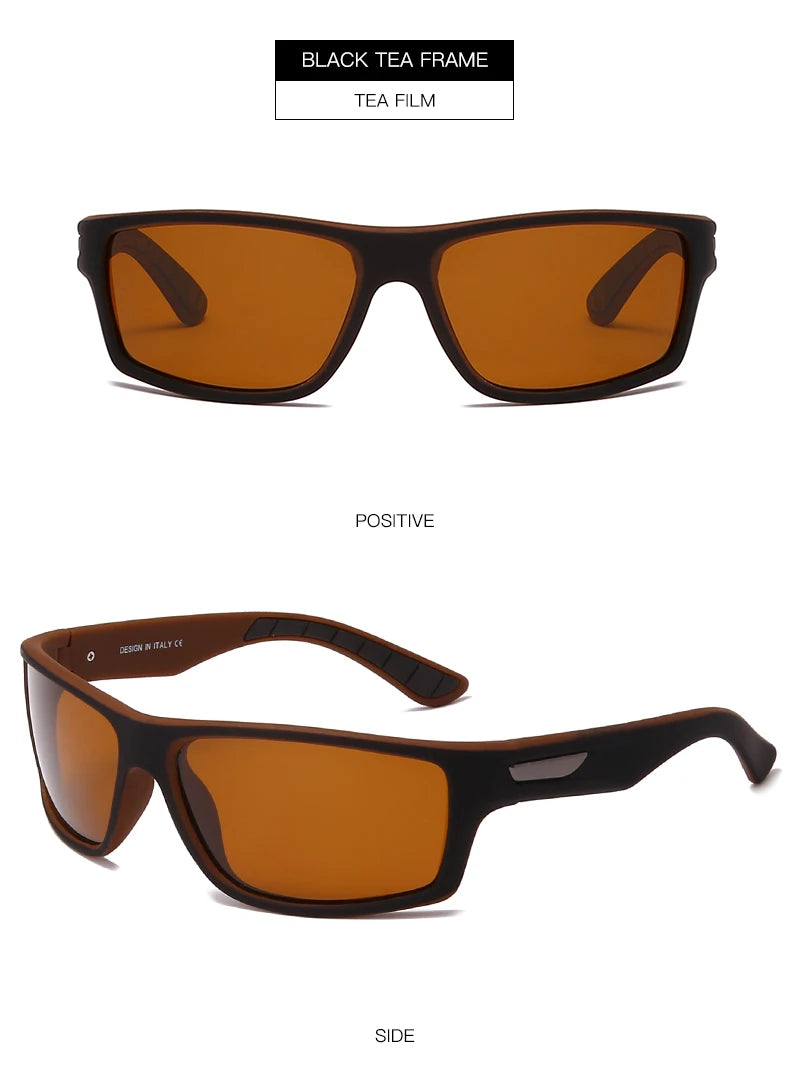 DOHOHDO New Luxury Polarized Sunglasses Men Car Driving Anti-Glare Sun Glasses For Male Colorful Film Series UV400 Gafas De Sol