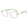 2026 Trendy Fashion Sunglasses Unisex Vintage Gradient Irregular Square Frame Green/Gray/White Options UV400 Protection