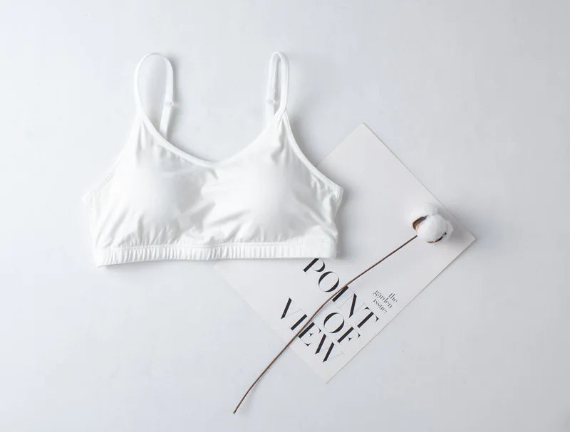 Spring/Summer Ladies Pajamas Sling + Shorts Modal With Chest Pad Solid Color Homewear Set Pajamas Sleepwear Lingerie