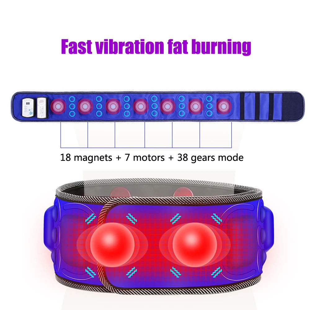 Wireless Electric Massage Slimming Belt Lose Weight Fitness Fat Burning Vibration Abdominal Belly Muscle Trainer Stimulator
