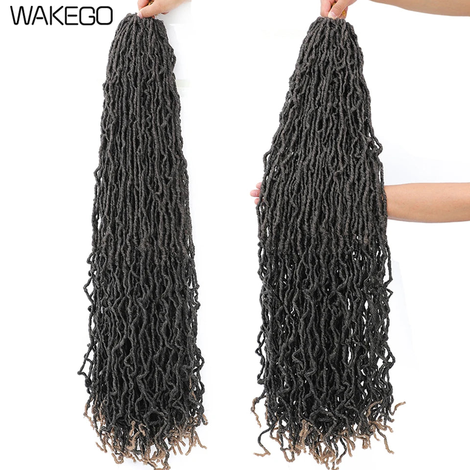 Top Faux Dreadlocks Extension 36 pulgadas Super Long New Faux Locks Crochet Braid Bouclé Pre Extended New Soft Locs Crochet Hair