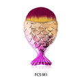 7 Types Fishtail Cosmetic Brush Soft Not Easy Fall Off Fishtail Shape Nail Brush Professional Cleaning Dust Powder For Nail Care