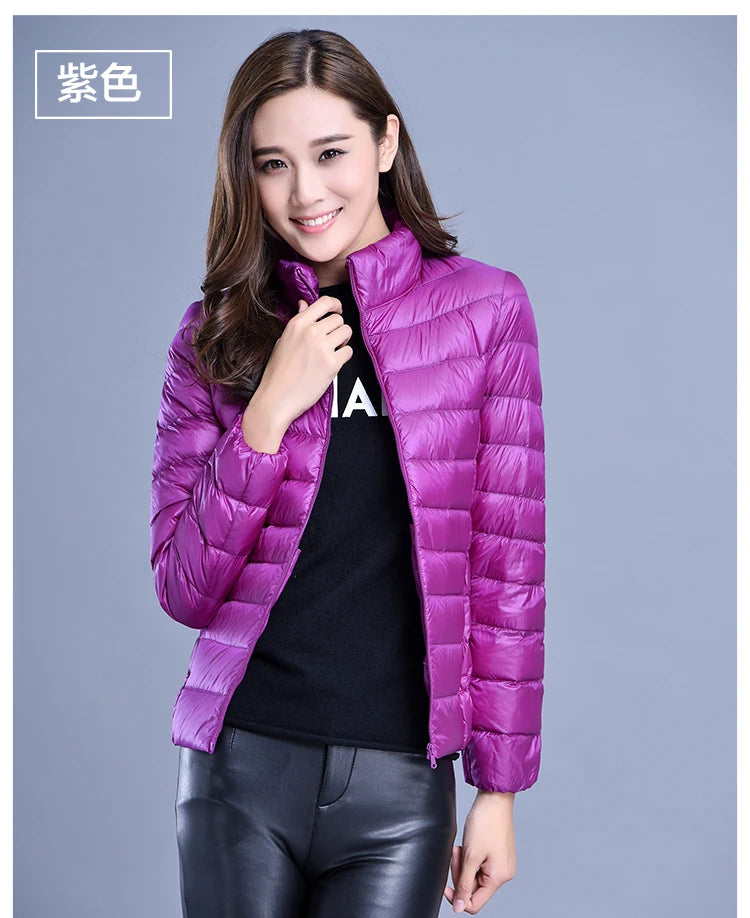 Spring Autumn Women Jackets 2024 Winter Female White duck down Jacket Fashion Ultralight Women Parka Packable Casual Puffer Coat