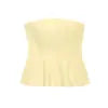 PB&ZA Women 2025 Spring New Chic Fashion Skirt Style with Top Down Tank Tops Vintage Backless Female Camis Chic Tops