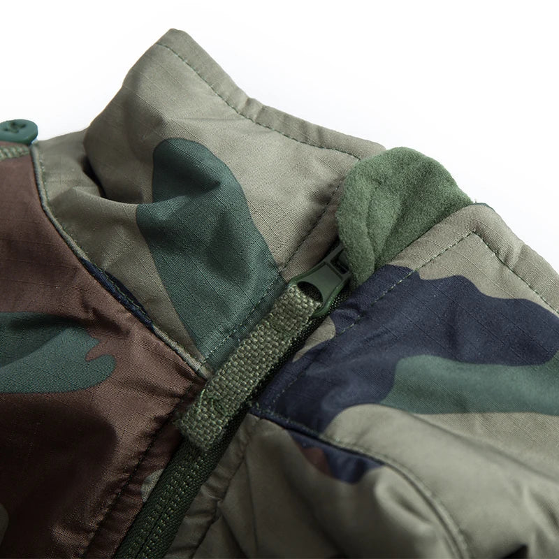 Mege Men's Tactical Jacket Coat Fleece Parka Outdoor Outwear Lightweight Gear
