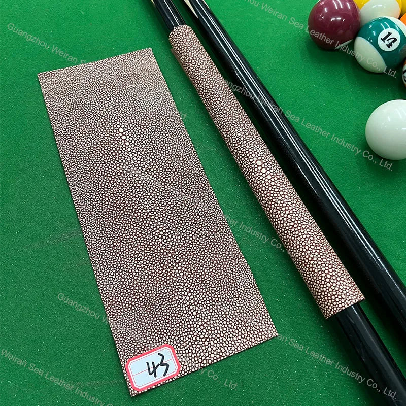 Genuine Cow Skin Pool Billiards Cue Grips Non-Slip Protective Sleeve Wrap with Different Print Pattern Genuine Leather Club Wrap