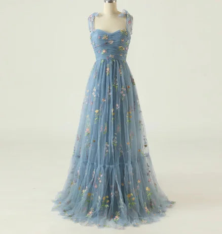 Evening Dress Temperament Sisters Girlfriend Mesh Stitching Escaping Princess Mori Bridesmaid Spaghetti Strap Dresses