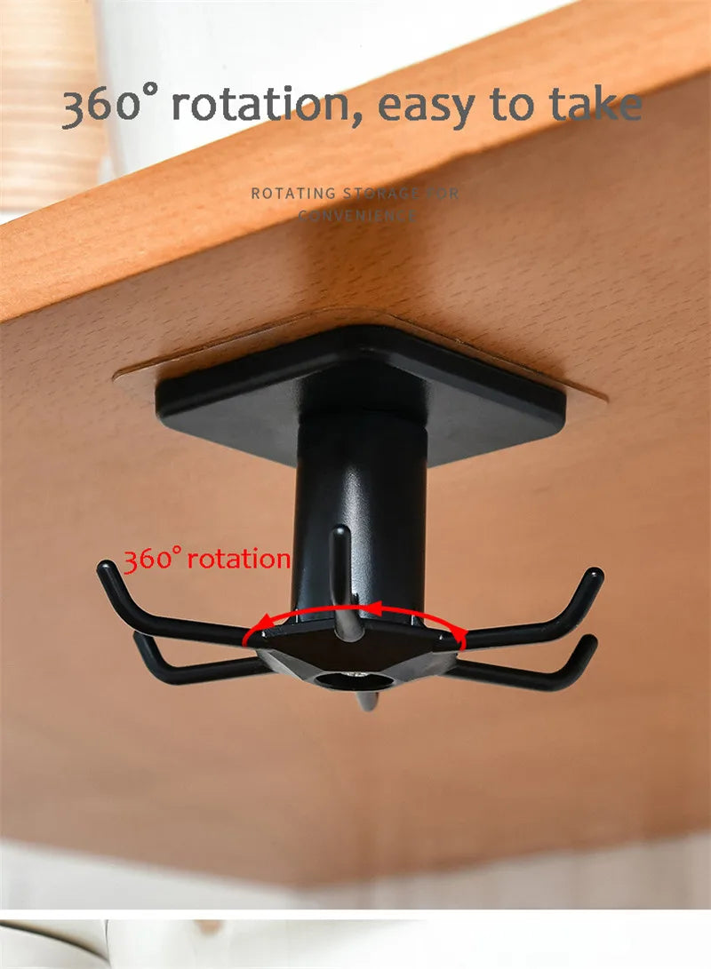 Kitchen Hook Organizer Bathroom Hanger Wall Dish Drying Rack Holder for Lid Cooking Accessories Cupboard Storage Cabinet Shelf