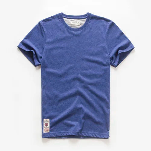 Men's T-Shirt Cotton Solid Color T Shirt Men Casual O-Neck Basic T-Shirt Male High Quality Classical Tops