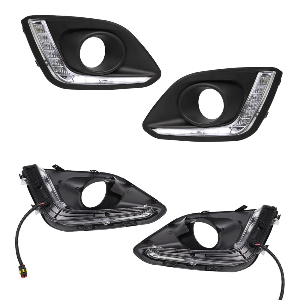 Daytime Running Light DRL for Suzuki Swift 2014 2015 2016 Fog Light Cover 12v White DRL
