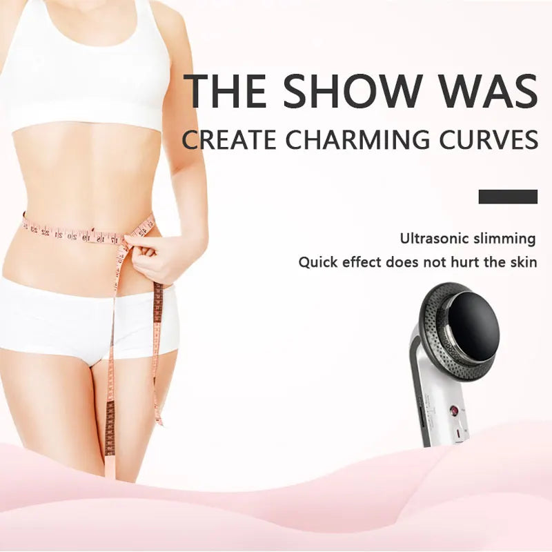 Face Reduction 3 In 1 EMS Infrared Ultrasonic Body Massager Anti Cellulite Fat Burner Weight Loss Infrared Slimming Machine