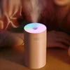 H2o Air Ultrasonic Humidifier with Essential Oil Aromatherapy Mini Design for Car & Hotel Use USB Powered 7-Color LED Lights