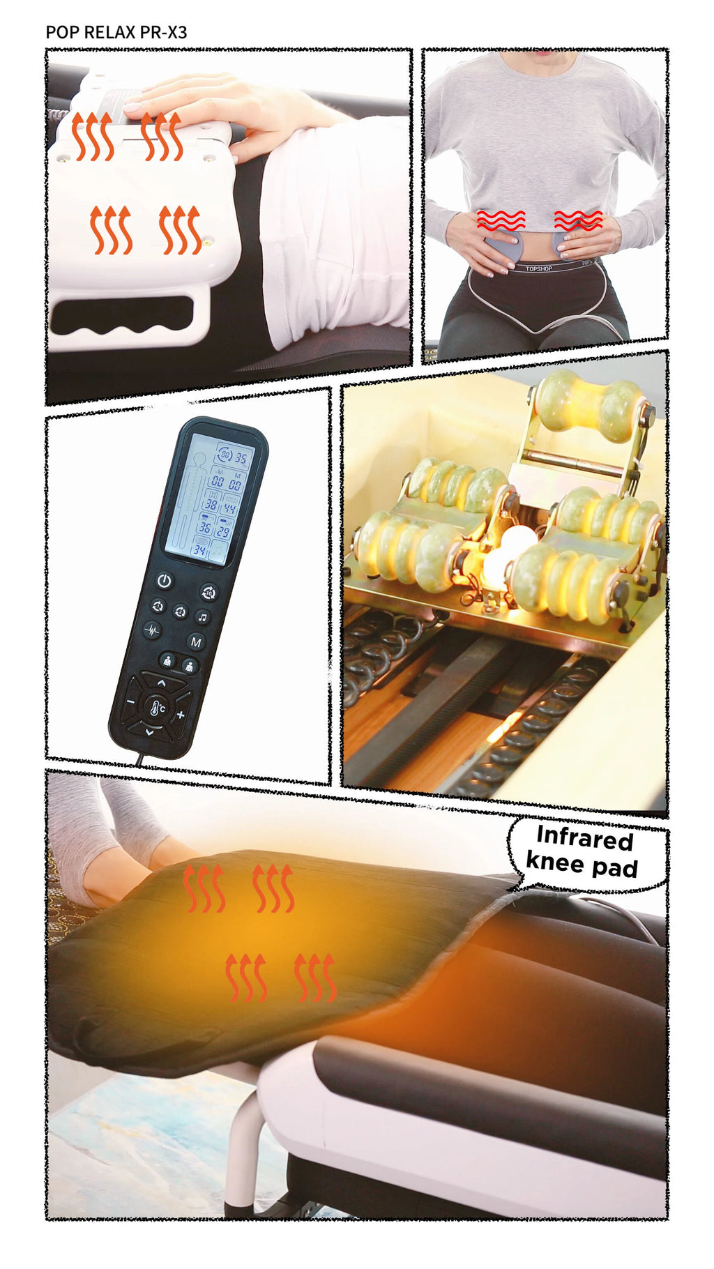 Massage Pad Roller Supplier Fir Far Infrared Jade Master V4 Physical Therapy Heating Massage Bed Spinal Traction Tables & Beds