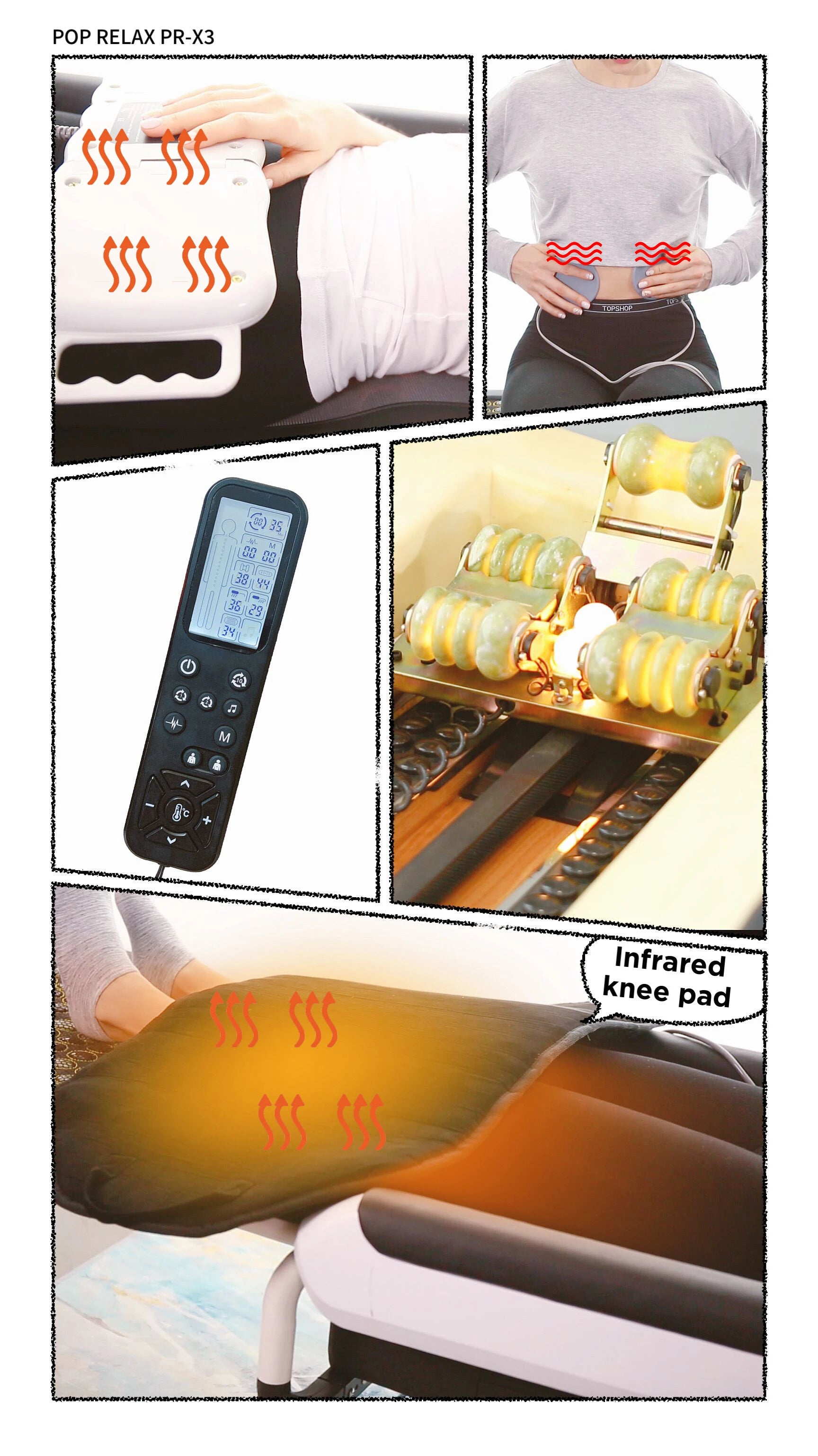 Massage Pad Roller Supplier Fir Far Infrared Jade Master V4 Physical Therapy Heating Massage Bed Spinal Traction Tables & Beds