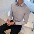 Camisas De Hombre Long Sleeve Shirts For Men Clothing 2026 Business Formal Wear Camisa Social Masculina Slim Fit Chemise Homme