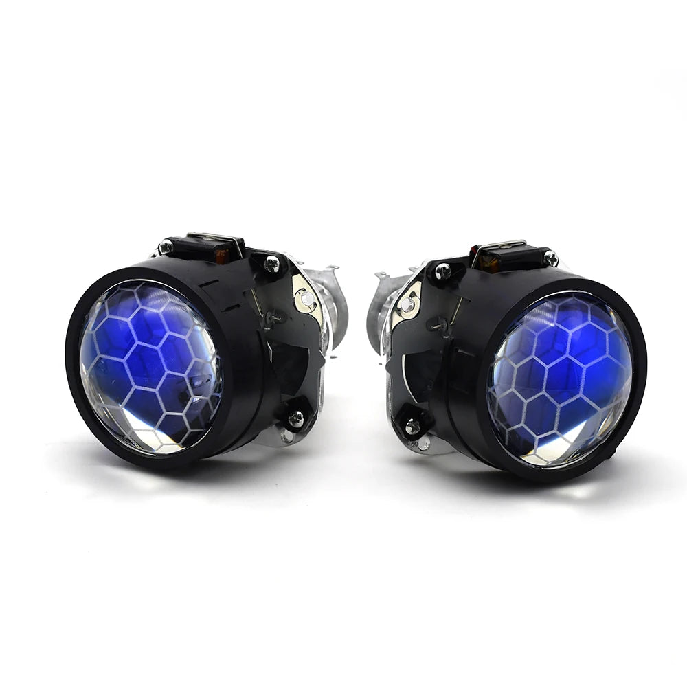 2.5 Inch Mini Bi Xenon Projector Lens RHD LHD Fit H1 H4 H7 Car Motorcycle Headlight Headlamp Car Assembly Kit Retrofit Replace