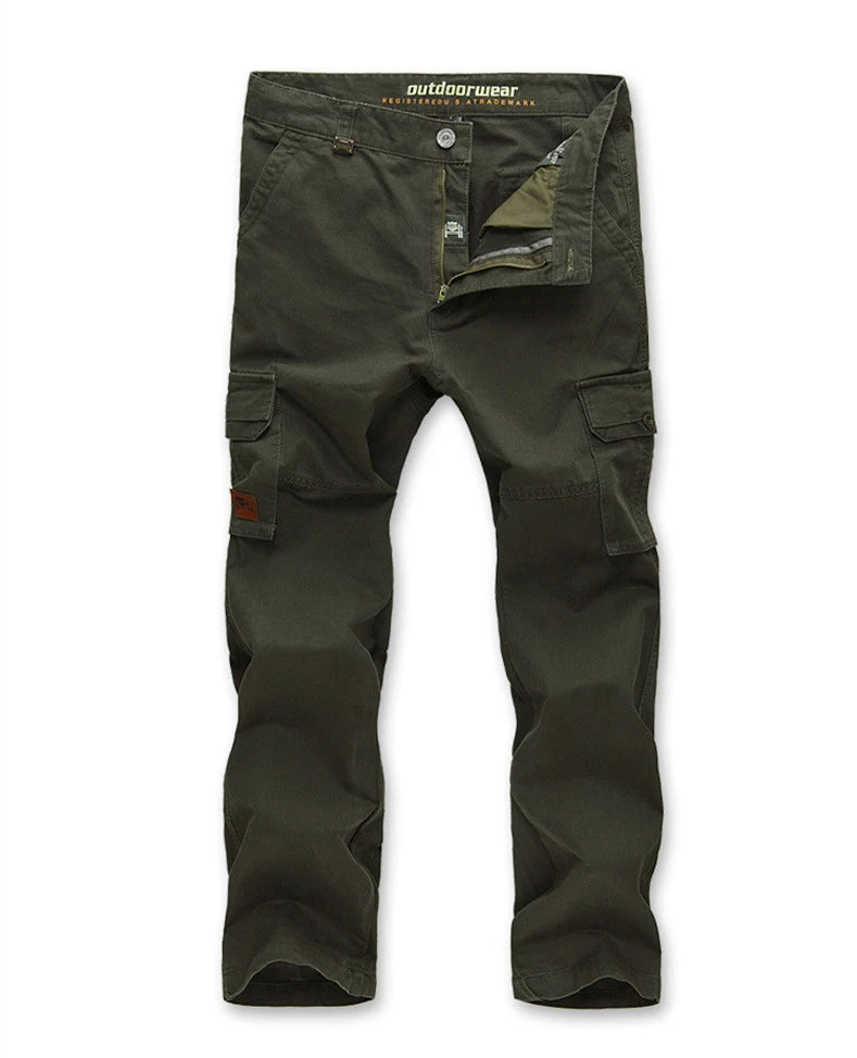 Men's Spring Cargo Pants Cotton Military Multi-pockets Joggers Baggy Pants Casual Trousers Overalls Army Pants Plus Size 44