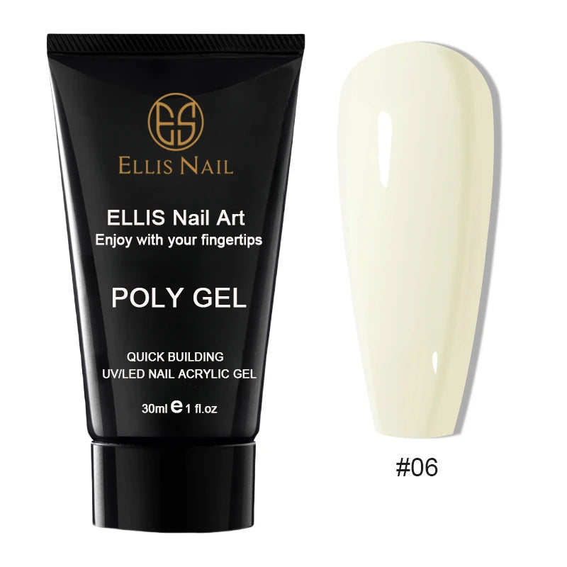 Poly Gel Nail Extension Set 15 Colors 30ml Volume Nude Pink Nail Hard Gel Builder